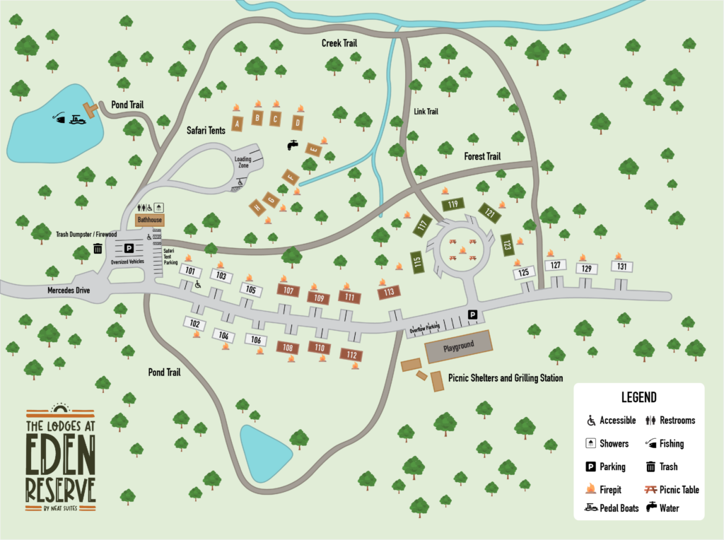 Eden Reserve Map